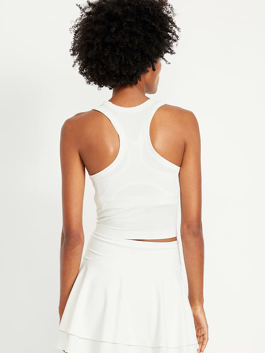 Old Navy Fluid Seamless Fitted Crop Tank Top — photo 3