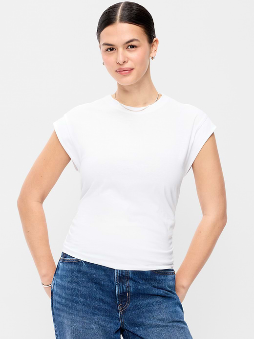 Old Navy Cap-Sleeve Cinch-Waist Top — photo 6