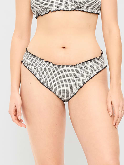 Old Navy Mid-Rise Ruffle Trim Swim Bottoms — photo 6