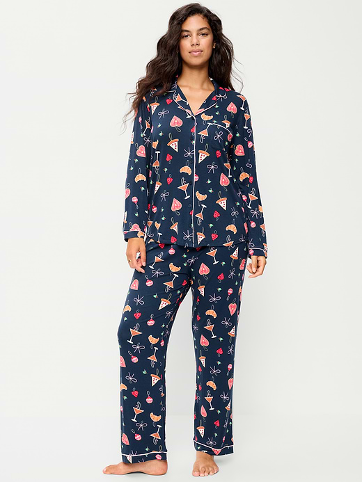 Old Navy Sunday Sleep Knit Jersey Pant Set — photo 6