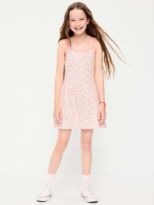 Old Navy Fitted Sleeveless Ribbed Swing Dress for Girls — photo 1