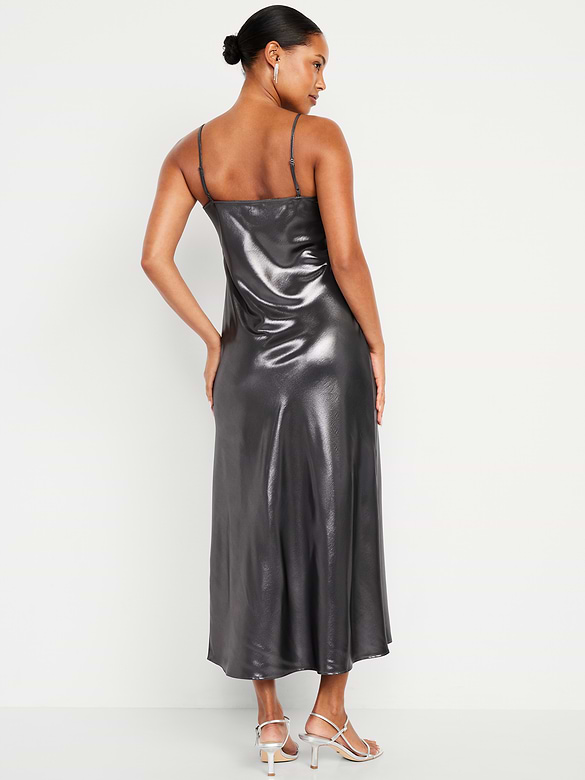 Old Navy Shine Satin Maxi Dress — photo 3