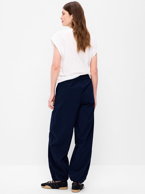 Old Navy Lightweight Pull-On Poplin Balloon Pants — photo 4