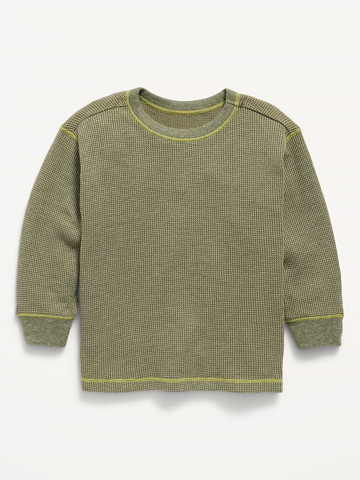 Old Navy Long-Sleeve Waffle Knit T-Shirt for Toddler Boys — photo 1