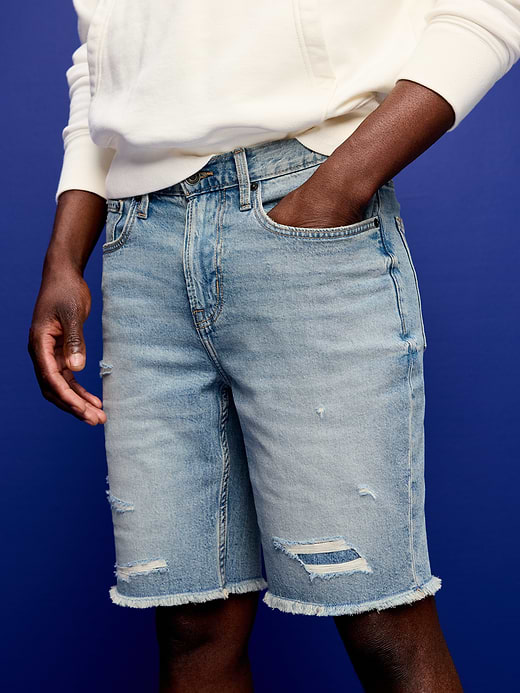 Old Navy Baggy Carpenter Jean Shorts-- 10-inch inseam — photo 4