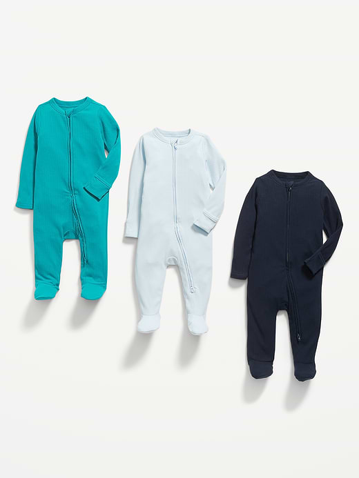 Old Navy 2-Way-Zip Sleep & Play Footed One-Piece 3-Pack for Baby — photo 4