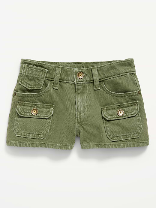 Old Navy Low-Rise Utility Jean Shorts for Girls — photo 5