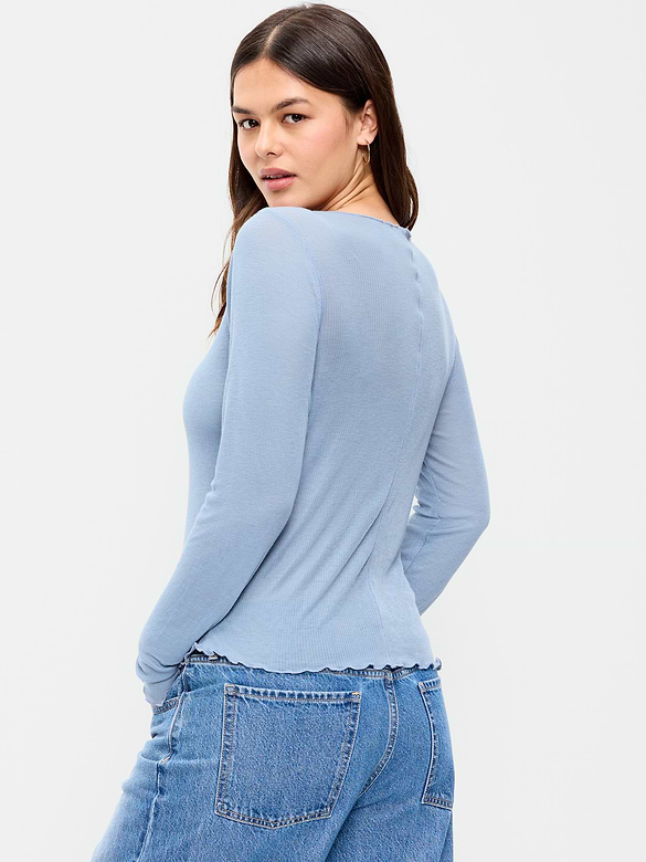 Old Navy Lettuce-Edge Tissue T-Shirt — photo 8