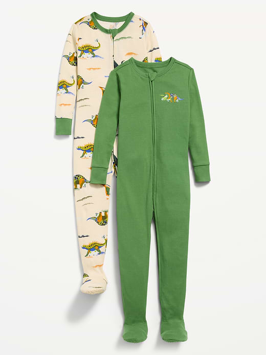 Old Navy Snug-Fit 2-Way-Zip Pajama One-Piece 2-Pack for Toddler & Baby — photo 1