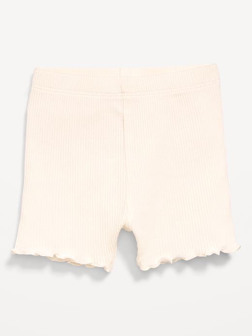 Old Navy Ribbed Lettuce-Edge Biker Shorts for Baby — photo 1
