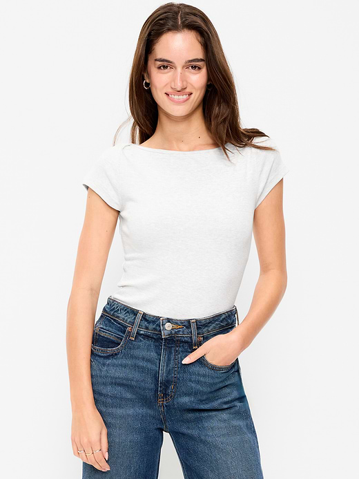 Old Navy Snug Boatneck T-Shirt — photo 1