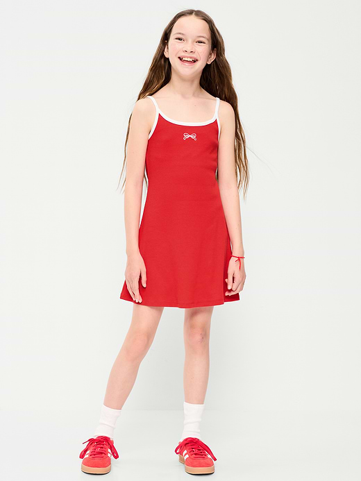 Old Navy Fitted Sleeveless Ribbed Swing Dress for Girls — photo 5