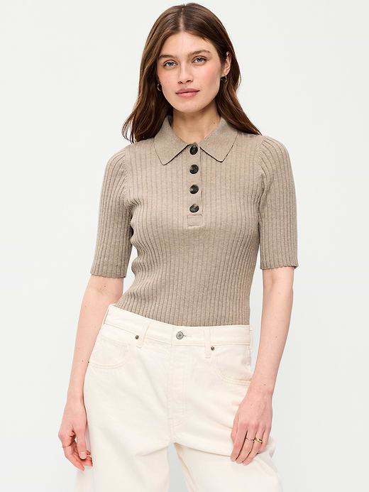 Old Navy Short-Sleeve Ribbed Polo — photo 4