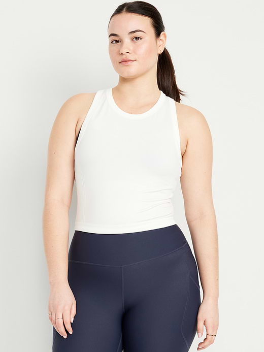 Old Navy Fluid Seamless Fitted Crop Tank Top — photo 6