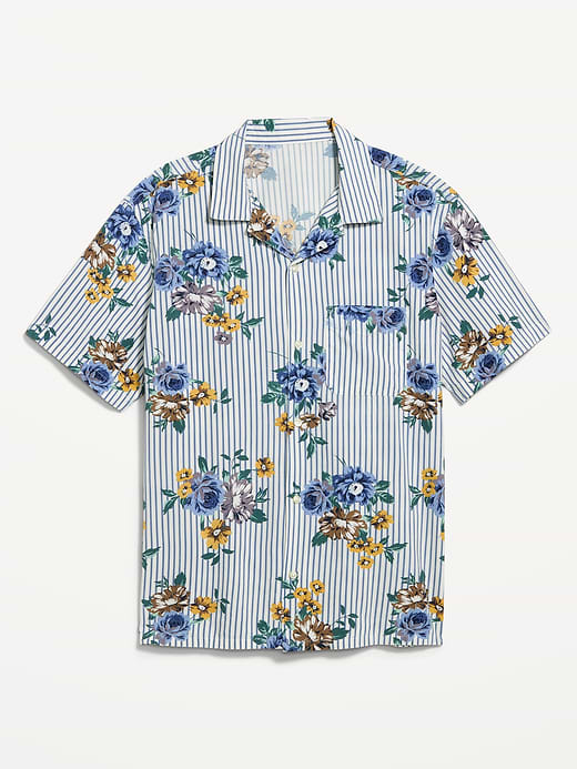 Old Navy Short-Sleeve Floral Camp Shirt — photo 5