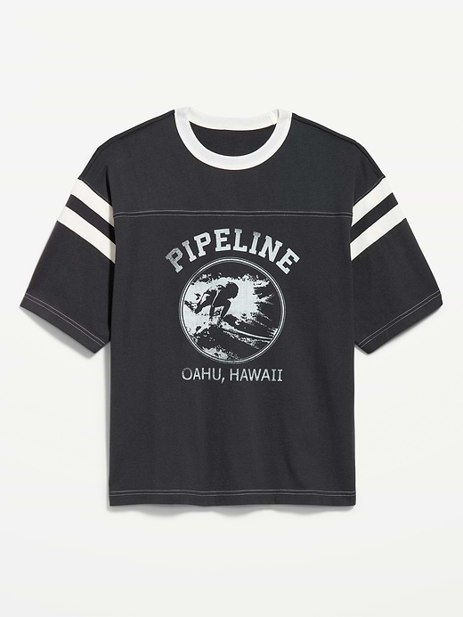 Old Navy Heavyweight Short-Sleeve Football-Style T-Shirt