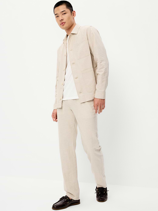 Old Navy Linen-Blend Chore Jacket — photo 4