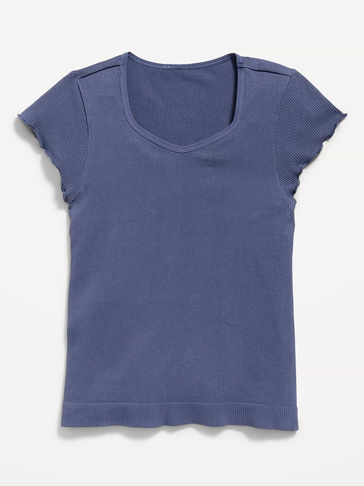 Old Navy Fitted Seamless Ribbed  Performance Top for Girls — photo 3