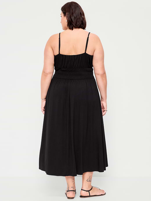 Old Navy Fit & Flare Jersey Smocked-Waist Midi Dress — photo 10