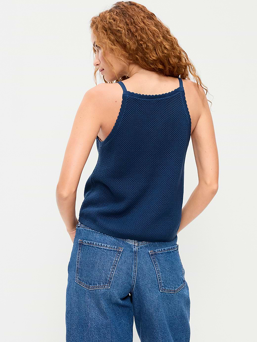 Old Navy Seaside Cotton Open-Weave Apron Tank Top — photo 3