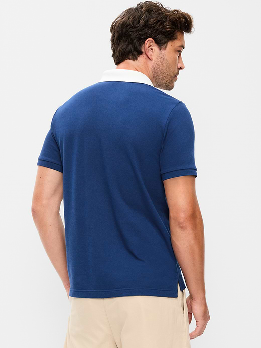 Old Navy Classic Fit Pique Graphic Polo — photo 3