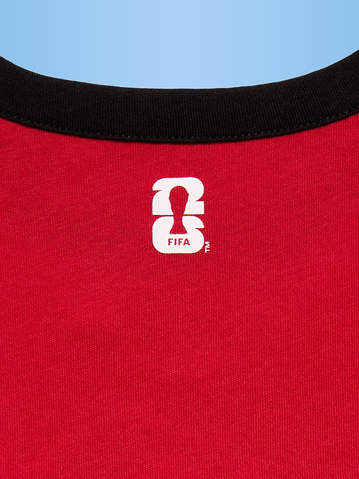 Old Navy FIFA World Cup 26™ Brazil Smocked Graphic T-Shirt for Girls — photo 4