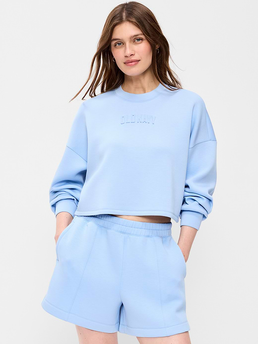 Old Navy Bounce Fleece Quilted Crew-Neck Top — photo 5
