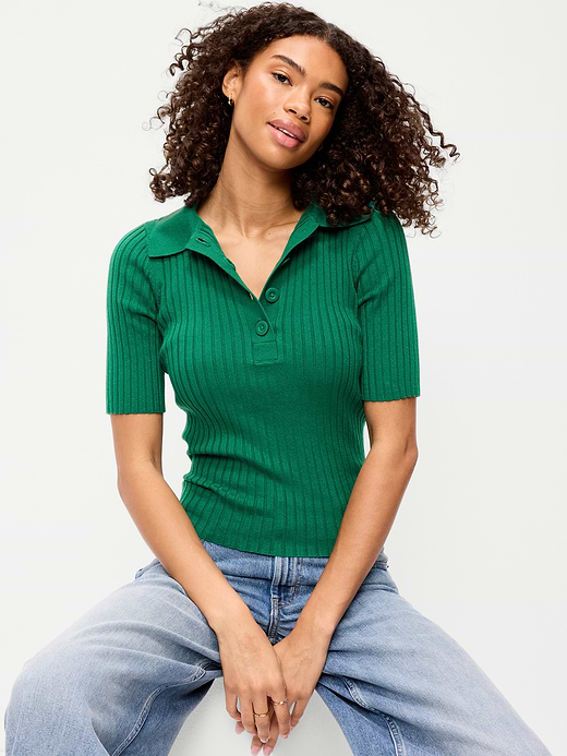 Old Navy Short-Sleeve Ribbed Polo — photo 1