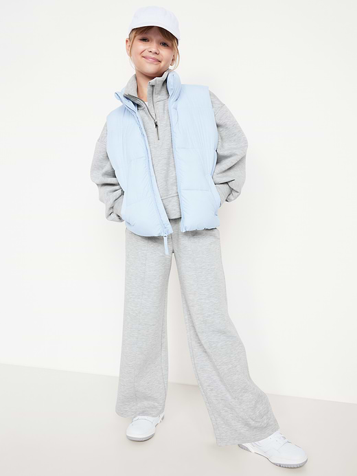 Old Navy High-Waisted Bounce Fleece Wide-Leg Sweatpants for Girls — photo 4