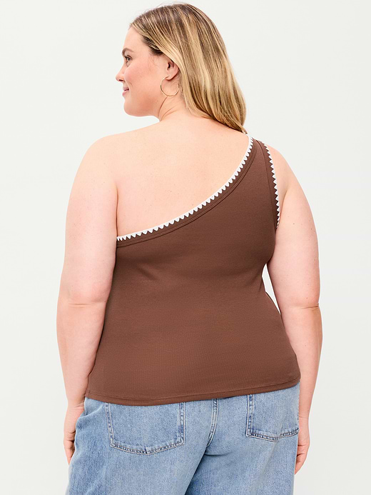 Old Navy Ribbed One-Shoulder Tank Top — photo 8