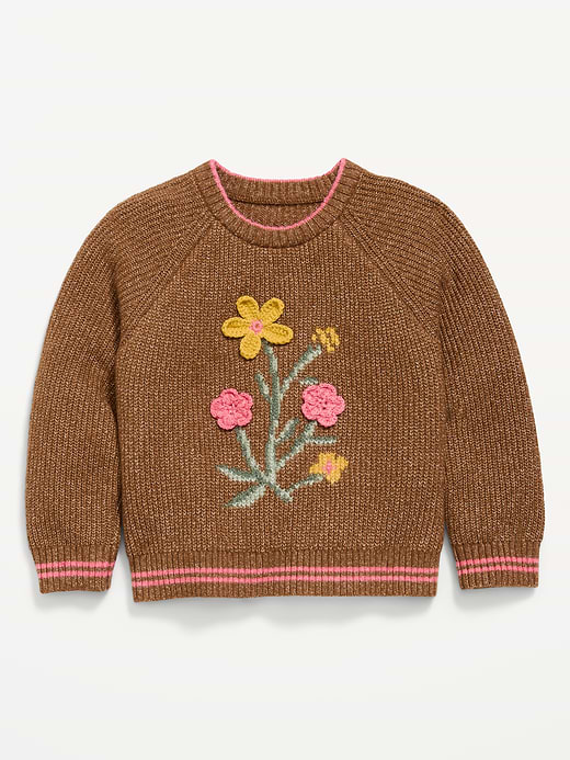 Old Navy Long-Sleeve Cable-Knit Sweater for Toddler Girls — photo 1