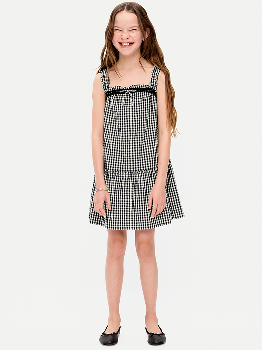 Old Navy Printed Sleeveless Ruffled Swing Dress for Girls — photo 1
