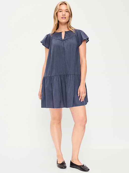 Old Navy Flutter-Sleeve Mini Swing Dress — photo 7