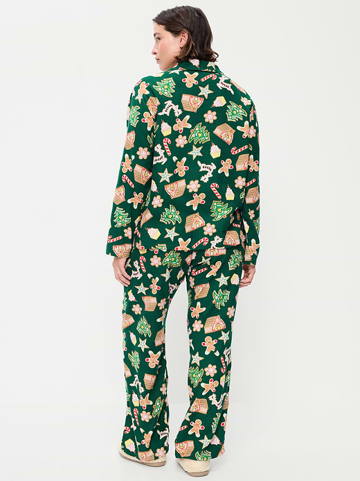 Old Navy Printed Flannel Pajama Pant Set for Women — photo 7
