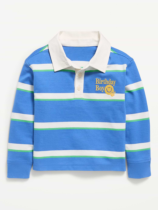 Old Navy Oversized Long-Sleeve Rugby Shirt for Toddler Boys — photo 3