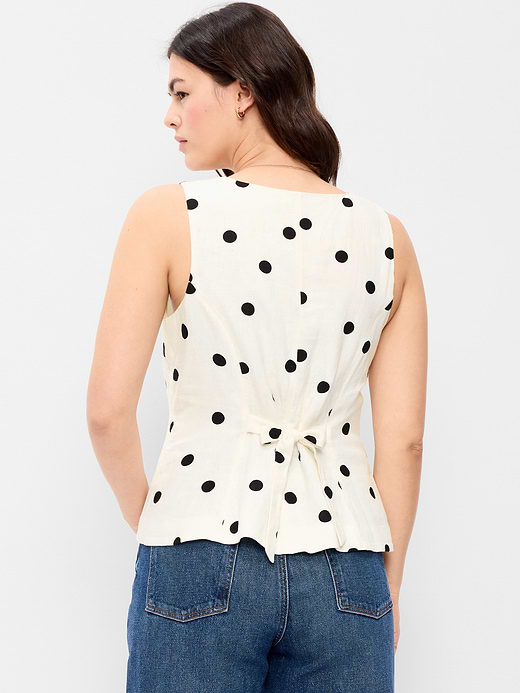 Old Navy Button-Down Linen Blend Top — photo 5