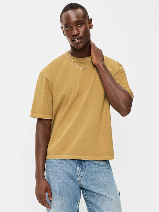 Old Navy Garment-Dyed Heavyweight Cropped T-Shirt — photo 1