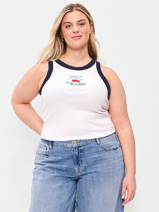 Old Navy Crop Ribbed Tank Top — photo 9