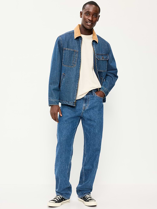 Old Navy Structured Loose Non-Stretch Jeans — photo 1