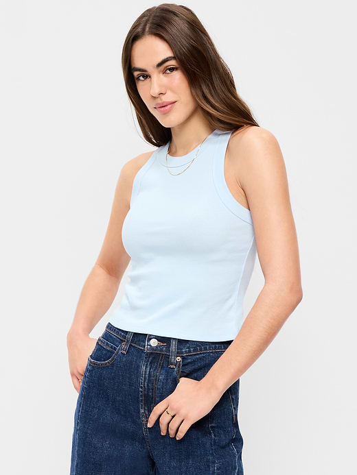 Old Navy Crop Ribbed Tank Top — photo 1