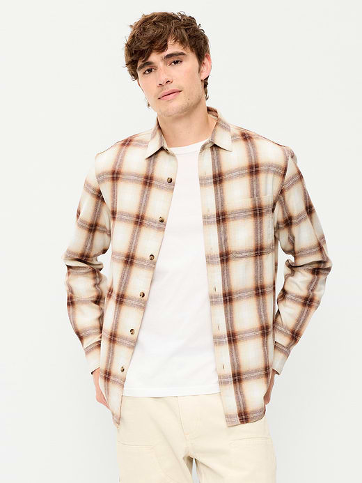 Old Navy Relaxed Long-Sleeve Flannel Pocket Shirt — photo 1