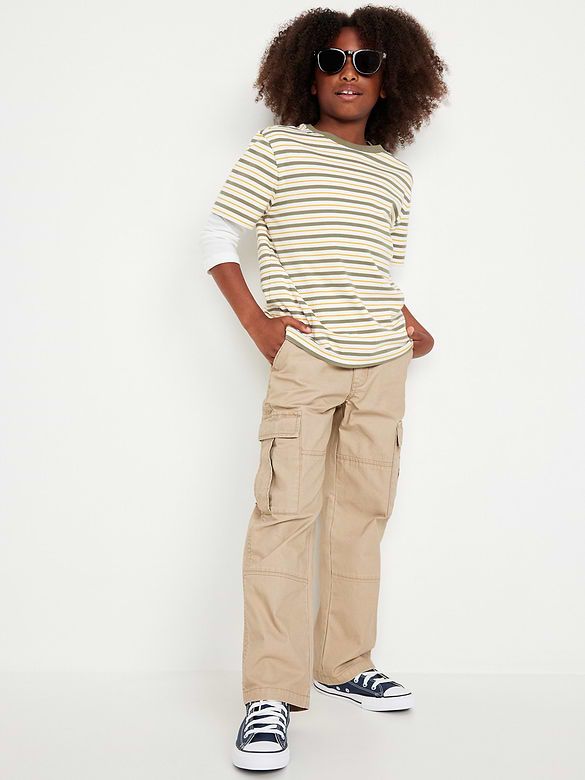 Old Navy Baggy Non-Stretch Cargo Pants for Boys — photo 4