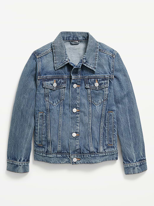 Old Navy Non-Stretch Jean Trucker Jacket for Boys — photo 3