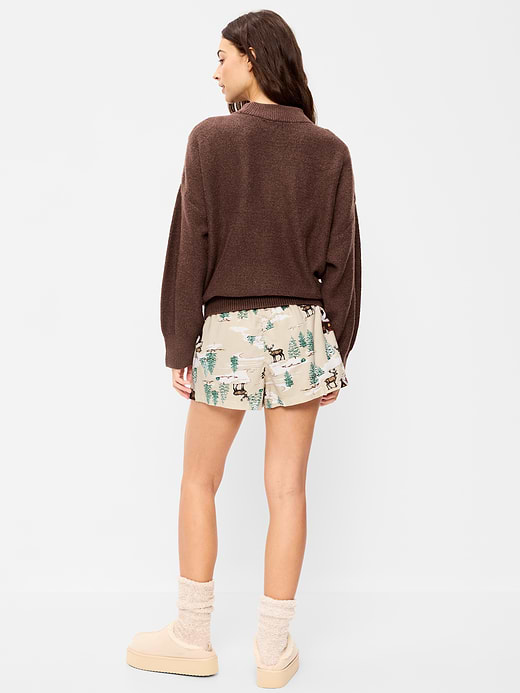 Old Navy Flannel Boxer Pajama Shorts for Women — photo 3
