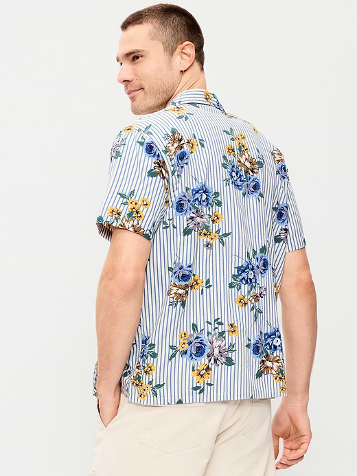 Old Navy Short-Sleeve Floral Camp Shirt — photo 3