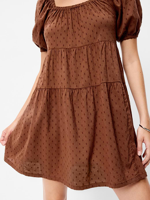 Old Navy Puff-Sleeve Smocked Mini Swing Dress — photo 6