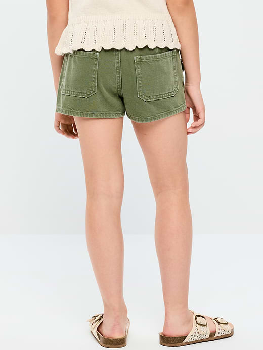 Old Navy Low-Rise Utility Jean Shorts for Girls — photo 3