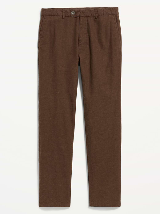 Old Navy 90's Straight-Fit Linen-Blend Dress Pants — photo 6