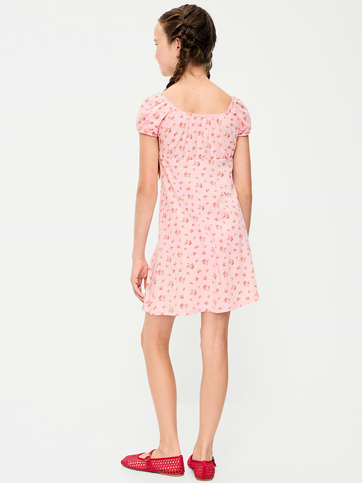 Old Navy Printed Fit and Flare Dress for Girls — photo 3