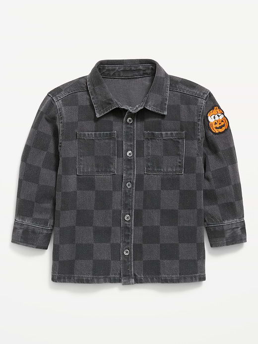 Old Navy Long-Sleeve Utility Pocket Shirt for Toddler Boys — photo 1